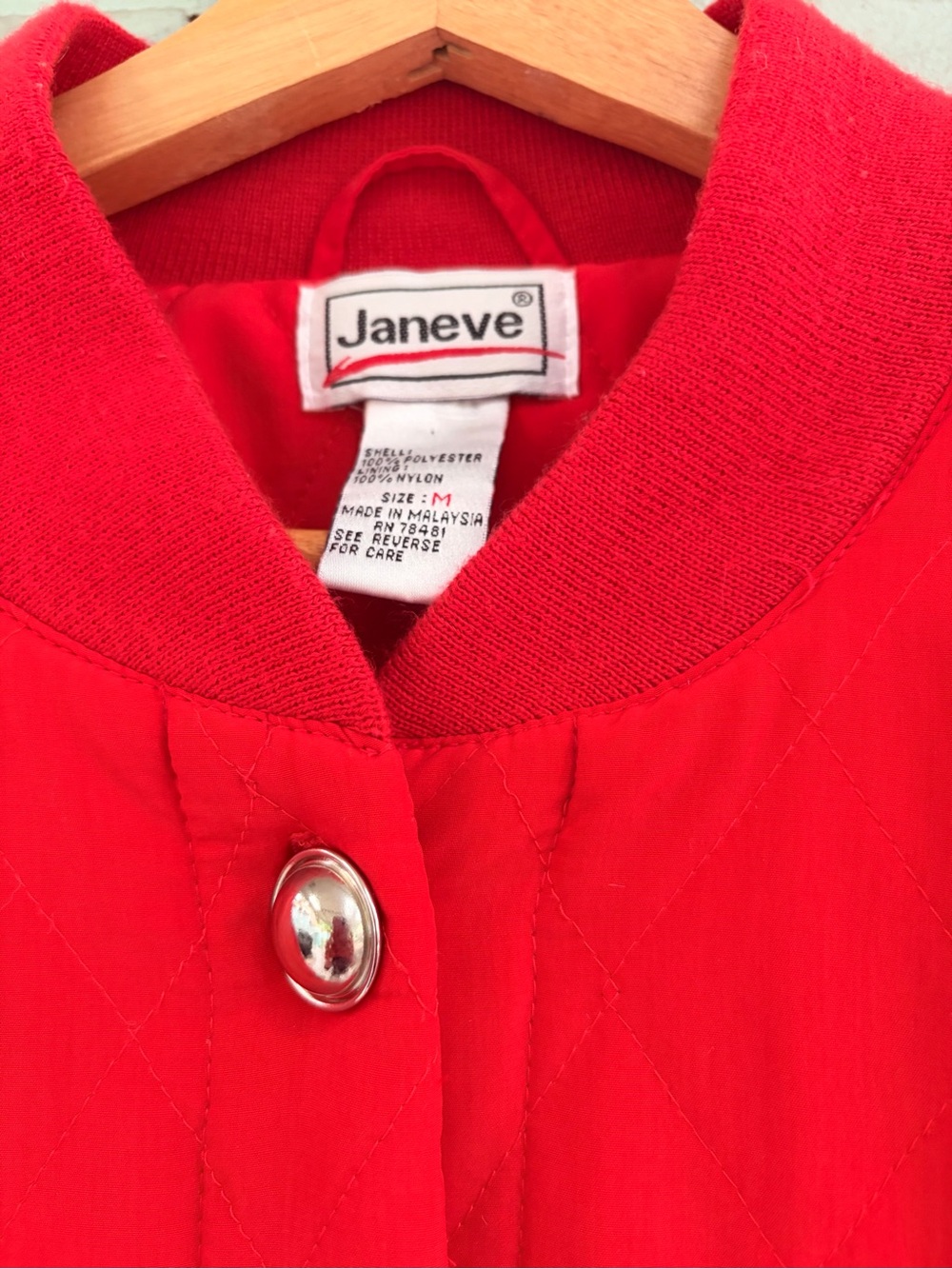Quilted Red Jacket - Picture 6 of 6